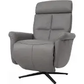 Mendler Relaxsessel MCW-L10, Design Fernsehsessel TV-Sessel Liegesessel, Liegefunktion drehbar dunkelgrau