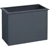 ESTEXO Hochbeet Design Gemüsebeet Pflanzbeet 100x50x77 cm mit Schneckenkante Anthrazit