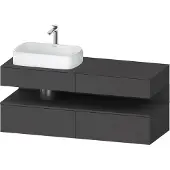 Duravit Waschtischunterschrank Qatego 140x55x60cm, gra m, Pl, Beck. li