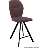 58 aufm Kessel Thekenstuhl drehbar (8er-Set) Diantha 51x109x60 Schwarz/Braun
