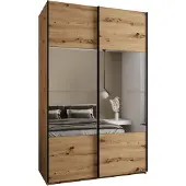 MEBLE KRYSPOL LUX 4 Schrank - 245,5x160x64cm - Artisan, Artisan, Schwarz