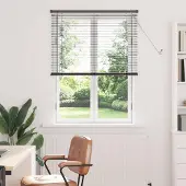 Syfax Jalousie Silber Grau 150 x 70 cm 25 mm PVC
