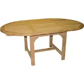 Linder Exclusiv GmbH Premium Teak Ausziehtisch oval Tisch Gartentisch Teakmöbel ausziehbar 180 cm