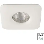 Lybardo 10er-Set Bad-Einbaustrahler Marina | IP44 | Quadratisch | Weiß