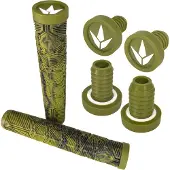 Blunt Stunt-Scooter / BMX Griffe V3 Soft 160mm Lang olive / schwarz