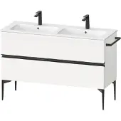 Duravit Waschtischunterschrank boden Sivida 128x59,1x47,7cm, 2 Schub., w ma, Gr. sw