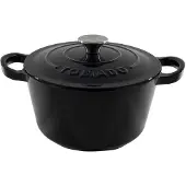 Tomado Bratpfanne schwarz - Gusseisen - emailliert - ø 24 cm / 4.5 Liter