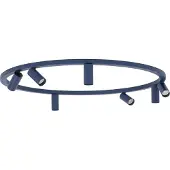 Licht-Erlebnisse Spot Metall Aluminium GU10 rund Ø 93 cm verstellbar Marineblau Modern Lampe