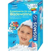 Kosmos 657833 Experimente für die Badewanne, Experimentier-Spaß mit Seifenboot, Wasserrad und Taucherglocke, Forscher-Set, Experimentierset für Kinder, Badewannen-Spielzeug ab 6 Jahre