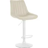 CLP Barhocker Toni Kunstleder weiß creme