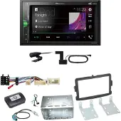 Pioneer DMH-A3300DAB USB DAB+ Digitalradio Einbauset für Renault Captur Master
