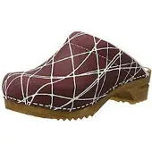 Sanita Arla Open Printed Suede Bordeaux Größe EU 37