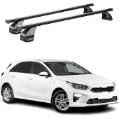 Omac Menabo Dachträger Grundtäger für Kia Ceed 2018-2025 75kg Stahl Schwarz 2 tlg
