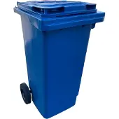 Sonstiges Mülltonne Abfalltonne Reststofftonne 120 Liter laufruhige Vollgummi-Räder blau