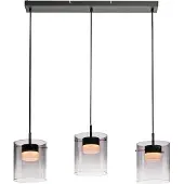 JUST LIGHT LED-Pendelleuchte 14043-18, 22,5W, 2400lm, 3000K, schwarz
