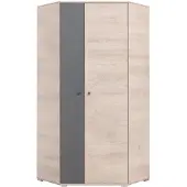 Masseno Drehtürenschrank RAVENNA 90/190/90cm 2-türig Eichefarben