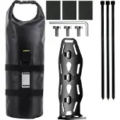 Lixada Fahrrad-Vordergabeltasche, wasserdichte Outdoor-Tasche, 5 l Rennrad-Mountainbike-Reisetasche, Tasche + Rennrad-Taschenhalter