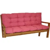 Rattani Bankauflage Kissen / Polster für Gartenbank / Bankkissen 120 cm alt rosa
