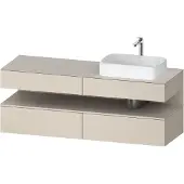 Duravit Waschtischunterschrank Qatego 160x55x60cm, T m/ta m, Pl, B r, Nischenb