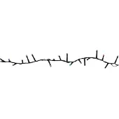 Basics LED-Lichterkette Lifetime Bunt 10 m Wiederaufladbare Batterie Solar
