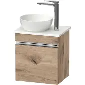 Duravit Sivida Konsolenwaschtischunterbau, Türanschlag rechts, Griffleiste chrom, 400x325x440mm, SV4656R10550000