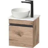 Duravit Konsolen-Waschtischunterschrank wandhängend Sivida 40x44x32,5cm, Tür, Gr. sw, li, Ei Marm