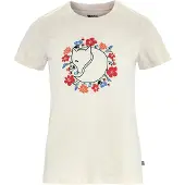 Fjällräven T-Shirt Fjällblomster Fox Damen Chalk White-S