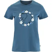 Fjällräven Damen Fjällblomster Fox T-shirt Dawn Blue XS