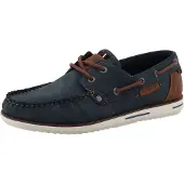 Mustang Herrenschuhe Freizeitschuhe Mokassin Blau Freizeit