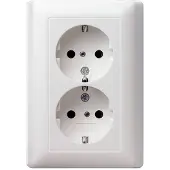 Gira 078303 Schuko-Doppelst.ds. rws-gl