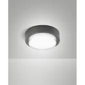 FABAS LUCE OWEN DARK GREY LED Deckenleuchte 12W warmweiß Dunkel Grau 6547-61-294