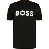 BOSS T-Shirt aus Baumwoll-Jersey mit großem Logo-Print Grösse L