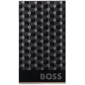 BOSS Badetuch aus Baumwoll-Samt mit geometrischem Jacquard-Muster Grösse ONESI