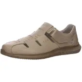 Rieker Slipper gelocht gefloch. modisch in beige, Gr. 44