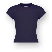 Vingino T-Shirt Icon-Crop rib tee Mädchen Blau 92