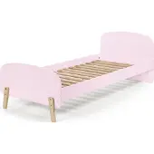 58 aufm Kessel Einzelbett Karilynn 206x95x73 Kinderbett MDF+Massivholz rosa