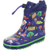 Beck 863 34 Warmfutter Gummistiefel Traffic Dunkel-Blau, Blau, Gr. 25
