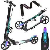Raven Roller Scooter Kickroller Cityroller Celia Black 200mm mit Handbremse