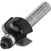 Wolfcraft Halb-Hohlkehl-Fräser, 8 mm Schaft, Metall - silberfarben