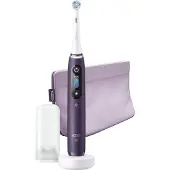 Oral-B iO Series 8, Erwachsener, Vibrierende Zahnbürste, Tägliche Pflege, Zahnfleischpflege, Sensibel, Whitening, Violett, Weiß, 2 min, Violett