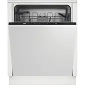 Beko BDIT16430, Voll integriert, Standardgröße (60 cm), Weiß, Schwarz, Berührung, LED