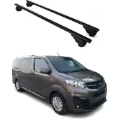 Omtec Dachträger Grundtäger für Opel Vivaro C 2019-2025 75kg Metall Schwarz 2 tlg