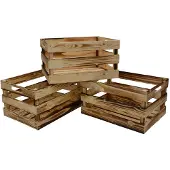 UNUS 3er Set Holzkiste in Braun | Gr.: onesize