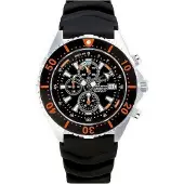 Chris Benz - Taucheruhr-Armbanduhr - DEPTHMETER CHRONOGRAPH 300M - CB-C300-O-KBS