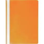 Exacompta 449209B 25x Schnellhefter mit Beschriftungsstreifen aus PP, für Format DIN A4, farbig sortiert - Orange
