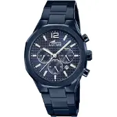 Lotus Herren Uhr Classic Elegant Edelstahl Armbanduhr blau UL18848/1