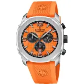 Candino Herren Chronograph Uhr Sport Sport Kautschuk Armbanduhr orange UC4774/2