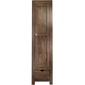 MASSIVMOEBEL24.DE MASSIVMOEBEL24 Schrank Sheesham 48x60x200 grau geölt NATURE GREY #98