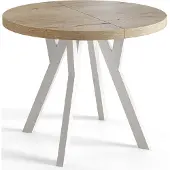Alpi Möbel Esstisch Rund Ovo, Esstisch Ausziehbar 110-210 cm, Moderner Wohnzimmertisch und Küchentisch, Halifax