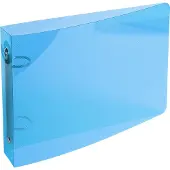 Exacompta 51092E 10x Ringbuch aus PP 700μ, 2 Ringe 25mm, Rücken 35mm, 16x24cm für DIN A5 - Blau